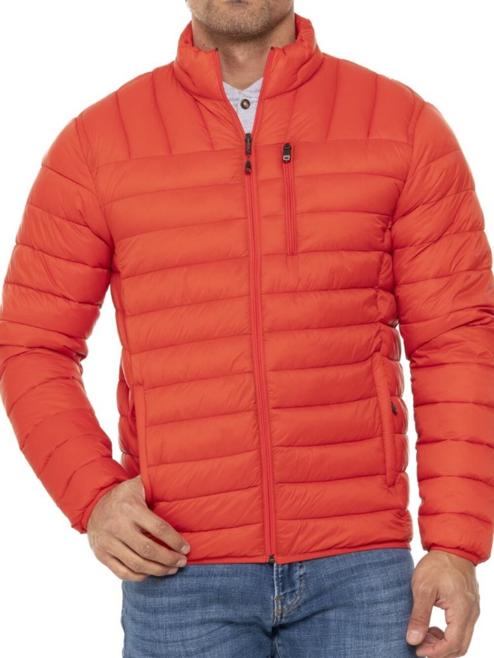 Hawke Mens Sport Performance Packable Ultra Light Jacket Orange Large